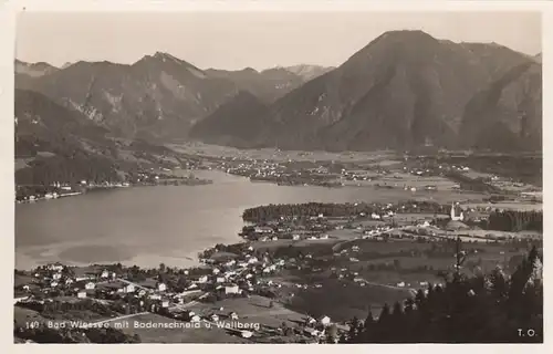 Bad Wiessee, mit Bodenschneid und Wallberg gl1936 F1790