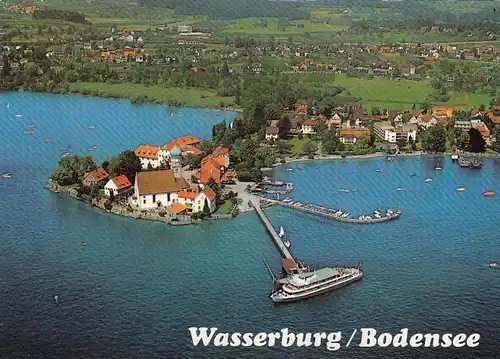 Wasserburg Halbinsel im Bodensee gl1985 F3908