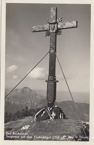 Bad Reichenhall, Bergkreuz auf dem Hochschlegel ngl F2568