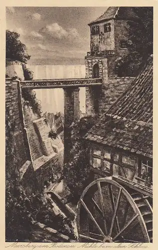 Meersburg Bodensee, Mühle beim alten Schloss ngl F2137