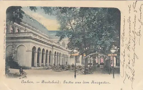 Aachen-Burtscheid, Partie aus dem Kurgarten gl1901 F1846