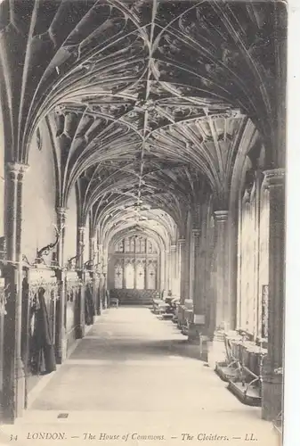 London, The House of Commons, The Cloisters gl1909 F3970