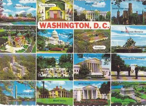 Washington D.C., Mehrbildkarte gl1978? F4621