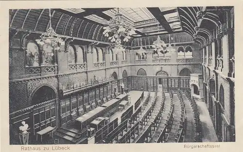 Lübeck, Rathaus, Bürgerschaftssaal ngl F7834