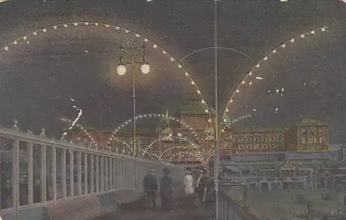 Scheveningen, Wandelhoofd bij avend gl1914 F4087