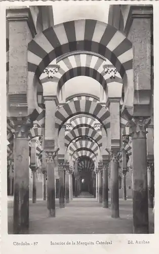 Córdoba, Interior de la Mezquita Catedral ngl F1979