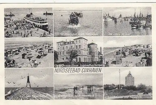Cuxhaven, Mehrbildkarte gl1953 F5935