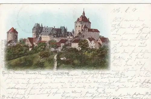 Schloß Burg a.d.Wupper, Litho gl1900 F2328