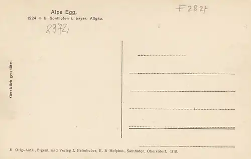 Alpe Egg bei Sonthofen im Allgäu ngl F2824