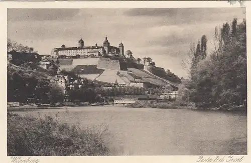 Würzburg, Partie bei der Maininsel aus gl1911 F2088
