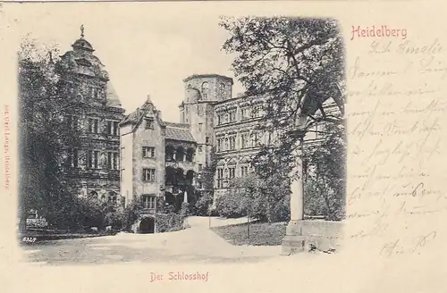 Heidelberg, Schlosshof gl1902 F2109