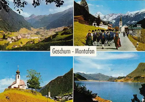 Gaschurn , Montafon, Vorarlberg, Mehrbildkarte gl1980? F4233