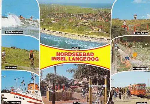 Nordseebad Insel Langeoog, Mehrbildkarte gl1989 F8695