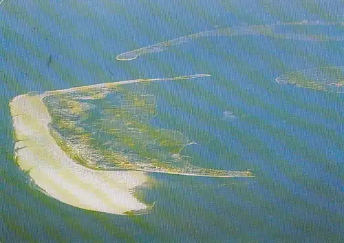 Insel Amrum, Luftaufnahme, mit Sylt und Föhr gl1985? F4244