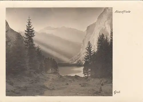 Abendfriede am Obersee gl1955 F4249