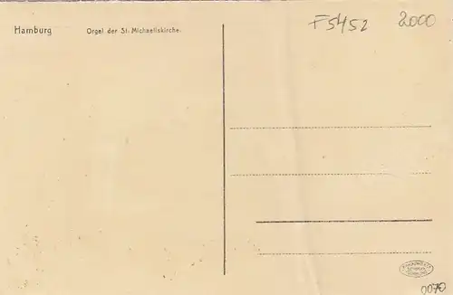 Hamburg, Orgel der St.Michaeliskirche ngl F5452