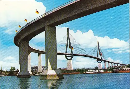 Hamburg, Köhlbrandbrücke glum 1970? F5482