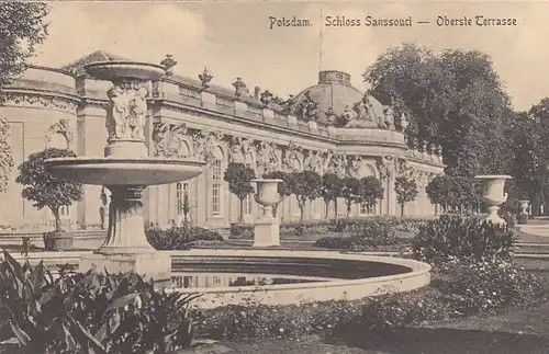 Potsdam. Schloss Sanssouci, Oberste Terrasse ngl F2524