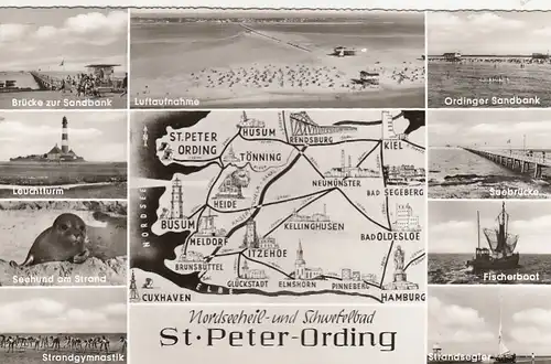Nordseebad St.Peter-Ording, Mehrbildkarte ngl F6190
