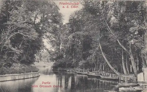 Friedrichstadt a.d.Eider, Partie beim Grossen Garten glum 1910? F6199