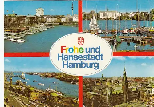 Hamburg, Mehrbildkarte glum 1980? F5517