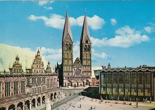Bremen, Rathaus, Dom und Haus der Bürgerschaft ngl F8242
