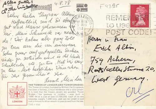 London, Tower and Tower Bridge gl1978 F4395