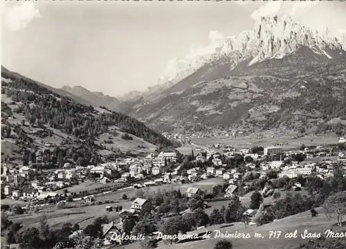 Dolomiti, Panorama di Primiero, col Sass Maor ngl F4424