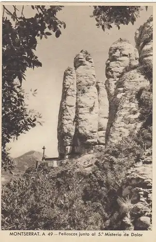 Montserrat, Penascos junto al 5.Misterio de Dolor ngl F2388