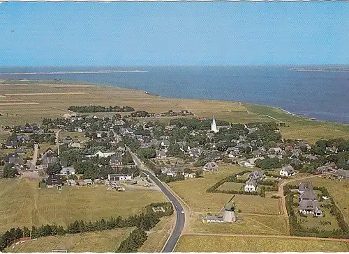 Nordseebad Nebel auf Amrum, Wattenmeer, Blick auf die Odde ngl F6362