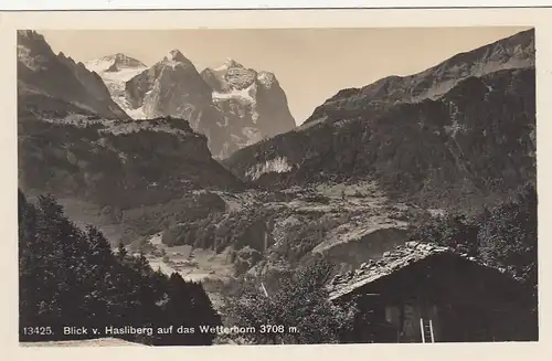 Blick v. Hasliberg au das Wetterhorn ngl F2762