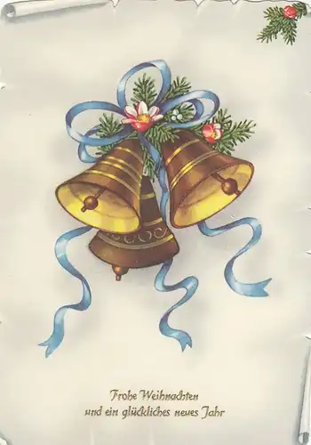 Weihnachts-Neujahr-Wünsche mit läutenden Glocken ngl F4538R