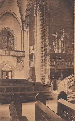 Lüneburg, St.Johanniskirche, Blick auf Barbarachor und Orgel ngl F5818