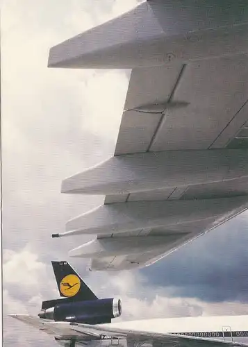 Lufthansa, parkende Flugzeuge, Detail ngl F2854