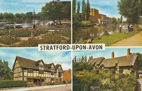 Stratford -upon-Avon, Mehrbildkarte ngl F3305