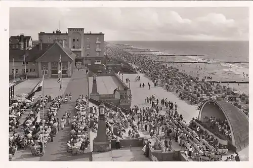 Nordseebad Westerland auf Sylt, Kurpromenade gl1954 F6457