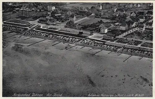 Nordseebad Duhnen, Am Strand, Luftbild ngl F5912