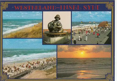 Nordseebad Westerland auf Sylt, Mehrbildkarte ngl F6504