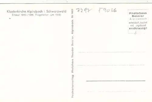 Alpirsbach, Schwarzwald, Klosterkirche, Flügelaltar ngl F9086