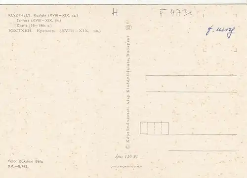 Keszthely, Kastély ngl F4731