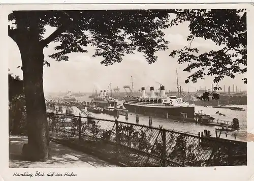 Hamburg, Blick auf den Hafen gl1954 F5371