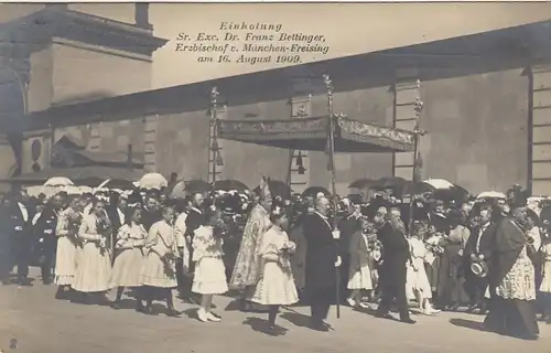 München, Einholung Erzbischof Dr.Bettinger 16.08.1909 gl1909 F4743
