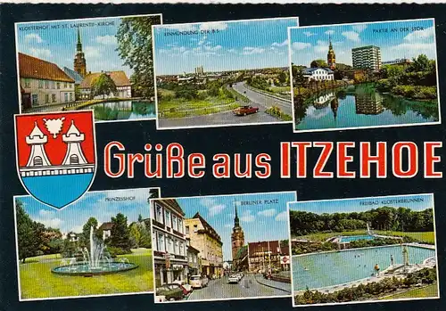 Itzehoe, Mehrbildkarte gl1976 F6120