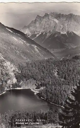 Blindsee am Fernpaß, Tirol, mit Zugspitze ngl F9176