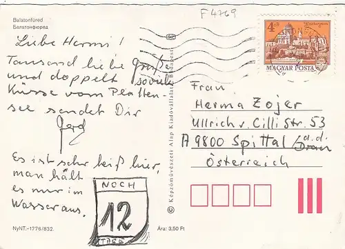 Balatonfüred, Mehrbildkarte gl1983 F4769