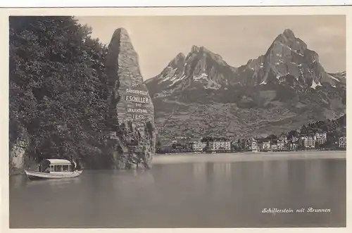 Brunnen (Schwyz) Schillerstein ngl F2670