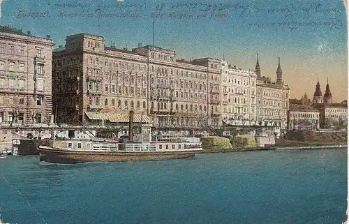 Budapest, Hungária és Bristol-szalloda, Hotel Hungaria u.Bristol gl1917 F4809
