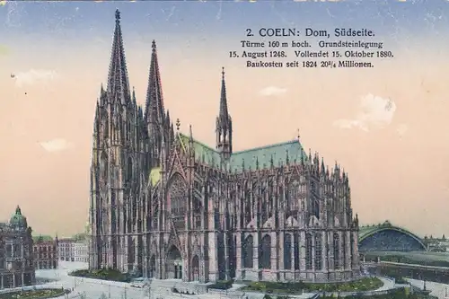 Cöln a.Rh., Dom, Südseite feldpgl1915 F9214