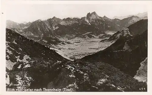 Blick vom Iseler nach Thannheim (Tirol) ngl F9232