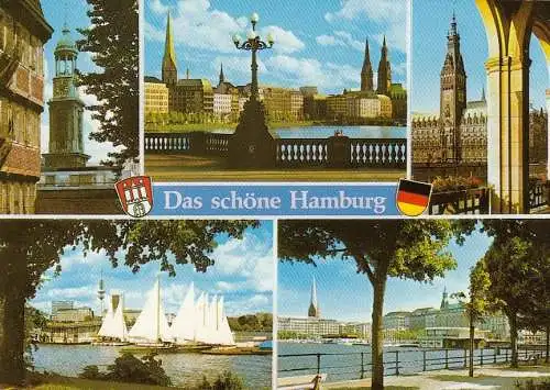 Hamburg, Mehrbildkarte gl1983 F5525